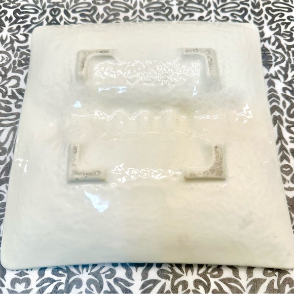 Vintage 60s MCM Royal Haeger Pottery Ivory Ceramic Atomic Age Large Ashtray - Picture 8 of 9